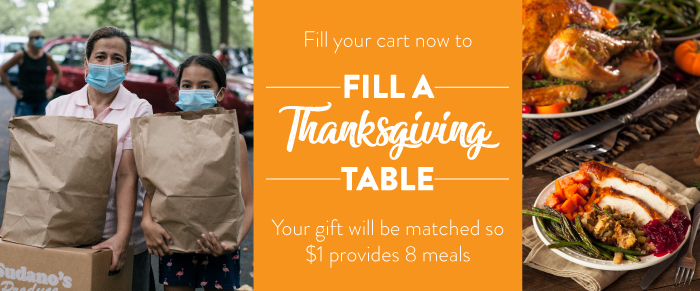 Fill your cart and fill their table.